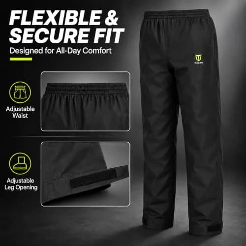 TIDEWE Rain Suit Waterproof Breathable Lightweight Rainwear Gray M | Stay Dry & Comfortable Outdoors thumbnail 4