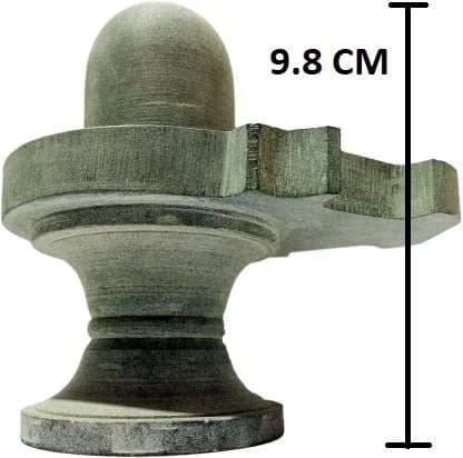 athizay Stone Shivling Statue - Grey - 10 cm | Handcrafted Gorara Stone for Pooja & Meditation thumbnail 2