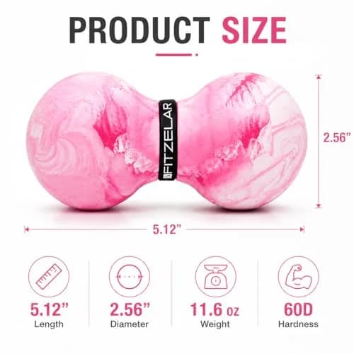 FITZELAR Double Lacrosse Massage Ball 13cm (5") | Myofascial Release for Back & Feet thumbnail 5