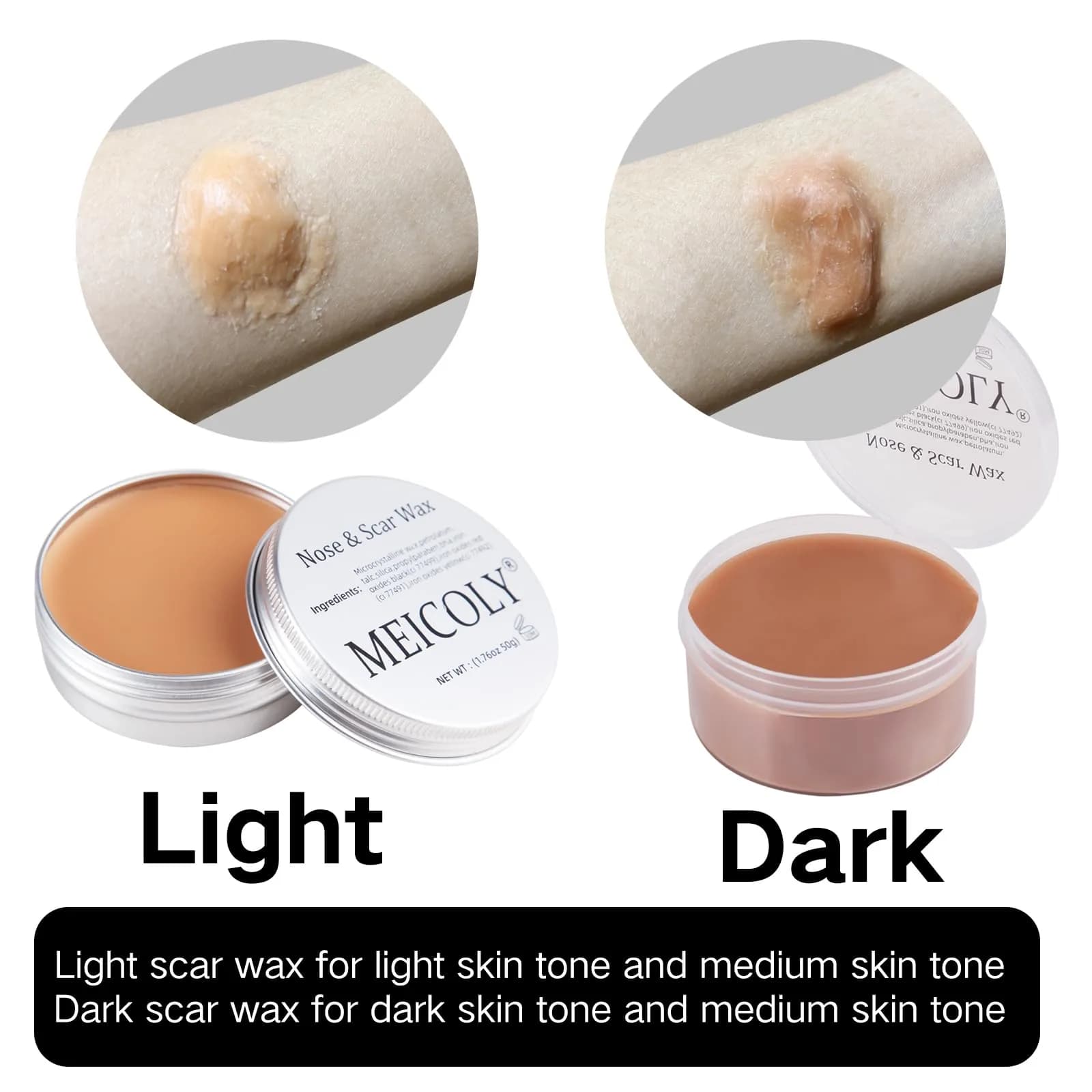 MEICOLY SFX Makeup Kit with Scar Wax & Blood Gel | Realistic Special Effects for Cosplay & Halloween - view 5
