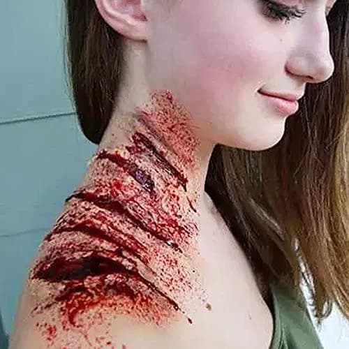MEICOLY SFX Makeup Kit with Scar Wax, Spatula & Fake Blood Gel | Realistic Special Effects for Cosplay & Halloween thumbnail 5