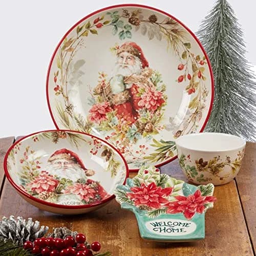 Certified International Christmas Story 22 oz Ceramic Bowls | Festive Holiday Serveware (70-120 chars) thumbnail 4