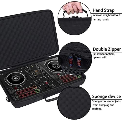 khanka Hard Travel Case for Pioneer DDJ-200 DJ Controller | 40.4cm (15.9") x 26.4cm (10.4") x 6.9cm (2.7") thumbnail 6