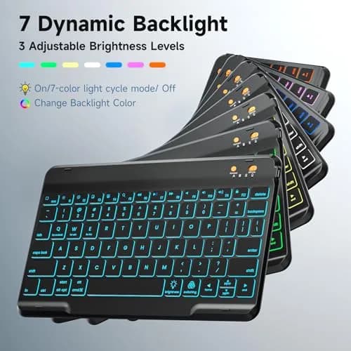 BLUTLOTUS Keyboard Case for iPad 5th/6th Gen 9.7 Inch | Wireless Backlit Detachable Keyboard thumbnail 5