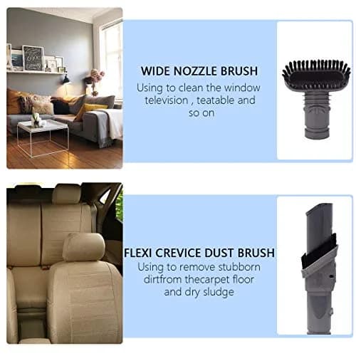 Garbage fighter Vacuum Tool Kit for Dyson V6 V7 V8 V10 | 5-Piece Home Cleaning Accessories thumbnail 6