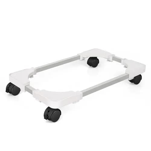 Liitrton Adjustable PC Stand for Most Towers | 360° Rotating, Non-slip, White - main product image