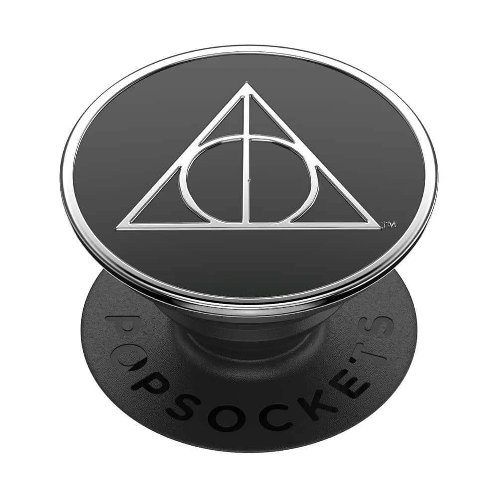 PopSockets Adhesive Phone Grip, Holder- Deathly Hallows | Harry Potter Style, Swappable Top, Secure Hold