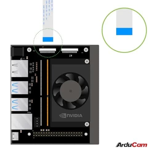 Arducam Mini 12.3MP HQ Camera Compatible with Nvidia Jetson Board, 1/2.3 Inch IMX477 Camera Module with M12 Mount Lens | High-Resolution Compact Camera thumbnail 5