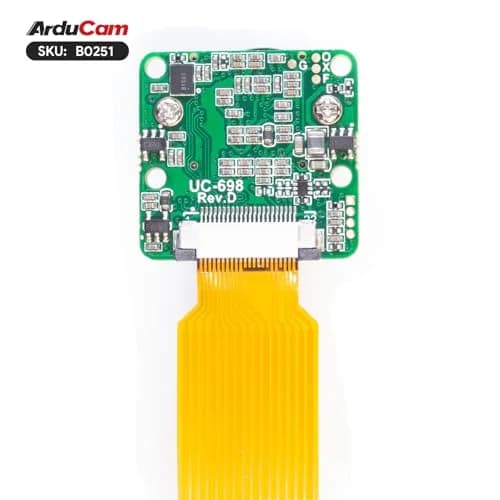 Arducam Mini 12.3MP HQ Camera Compatible with Nvidia Jetson Board, 1/2.3 Inch IMX477 Camera Module with M12 Mount Lens | High-Resolution Compact Camera thumbnail 3