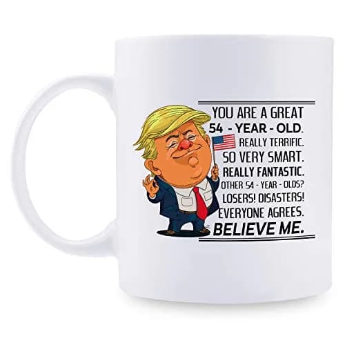 MintBear 11 oz You Are A Great 54 Year Old Birthday Trump Mug | 54th Birthday Gifts for Men & Women thumbnail 1