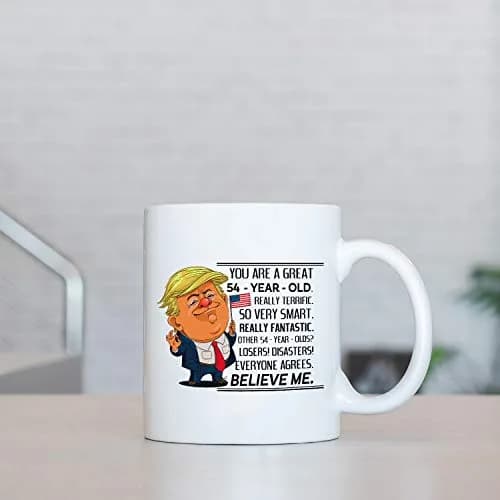 MintBear 11 oz You Are A Great 54 Year Old Birthday Trump Mug | 54th Birthday Gifts for Men & Women thumbnail 4
