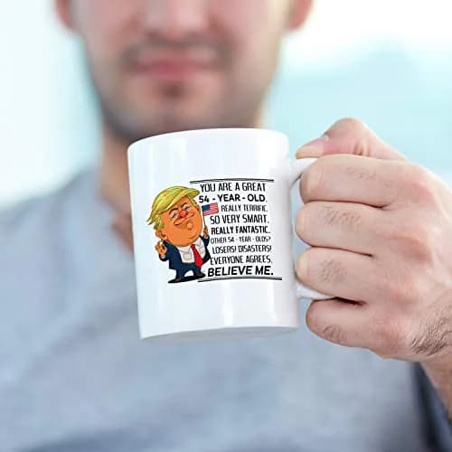 MintBear 11 oz You Are A Great 54 Year Old Birthday Trump Mug | 54th Birthday Gifts for Men & Women thumbnail 6