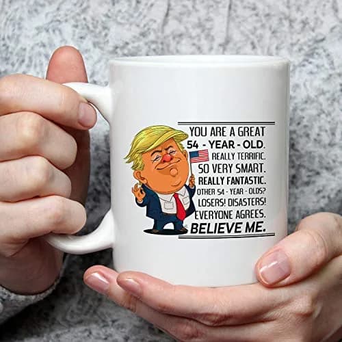 MintBear 11 oz You Are A Great 54 Year Old Birthday Trump Mug | 54th Birthday Gifts for Men & Women thumbnail 7