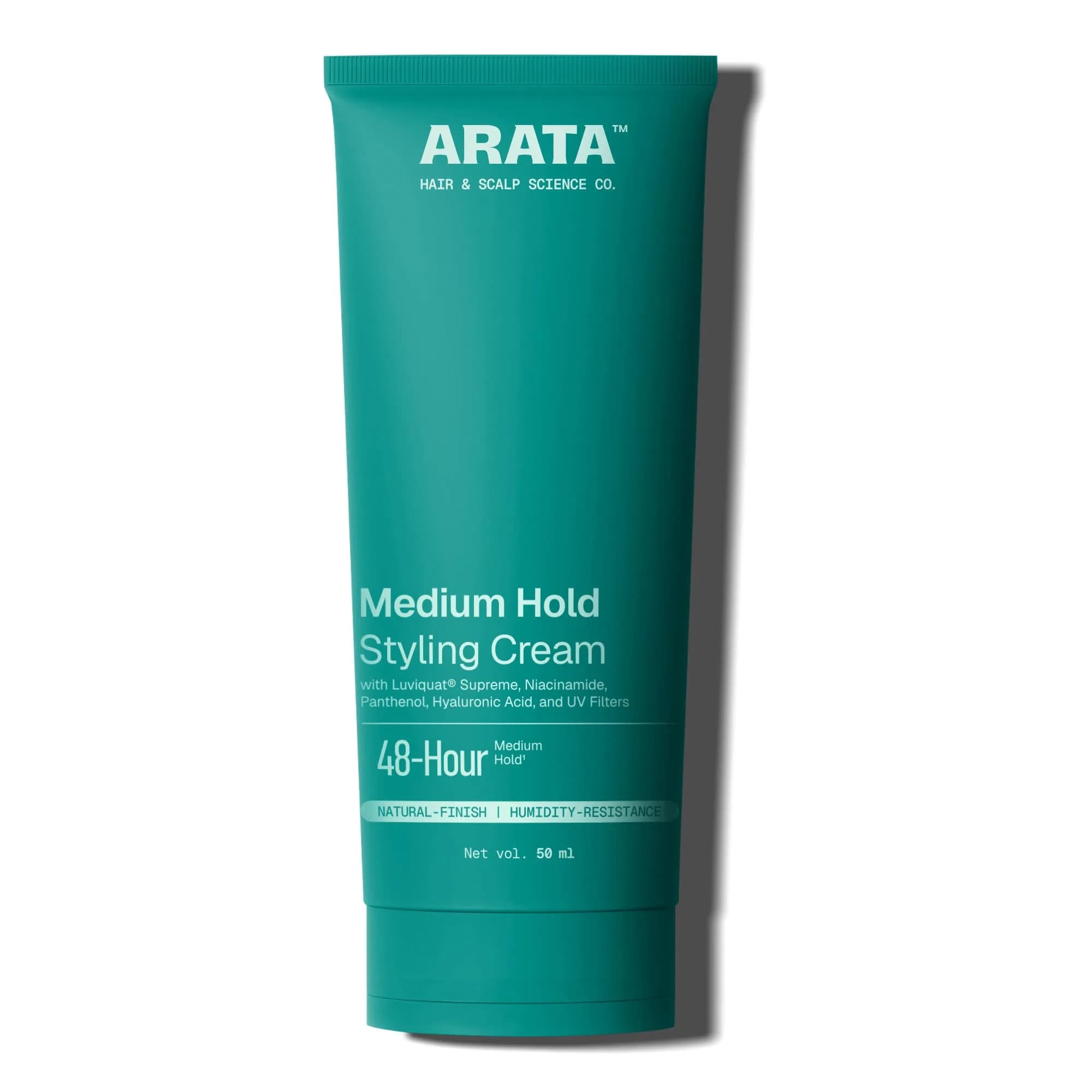 Arata Natural Styling & Hold Hair Cream 50ml (1.7 Fl Oz) | Soft-Hold Matte Look, Vegan & Cruelty-Free — 1.69 Fl Oz
