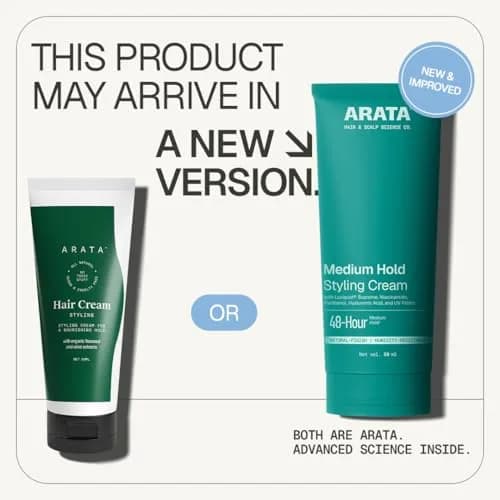 Arata Natural Styling & Hold Hair Cream 50ml (1.7 Fl Oz) | Soft-Hold Matte Look, Vegan & Cruelty-Free thumbnail 2