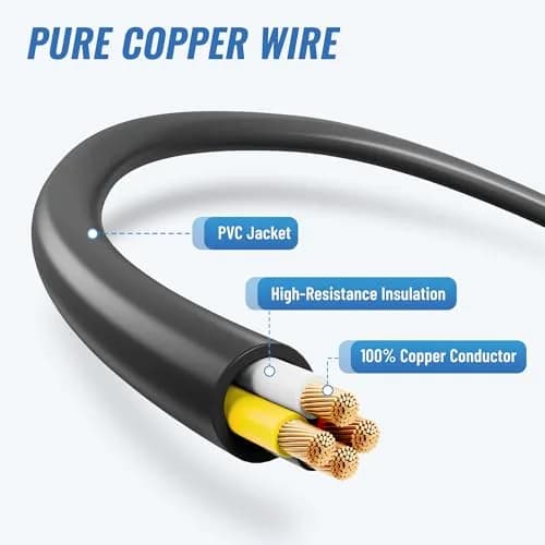 EWAY M12 4-Pin to RCA Video AV DC Female Connector Wire 38cm (14.9 inch) | Car Backup Camera Adapter Cable thumbnail 7