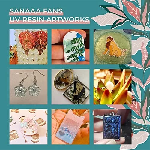 SANAAA Clear Hard Type UV Resin 200g (6.76 Fl Oz) | Professional Grade for DIY Jewelry Making thumbnail 5