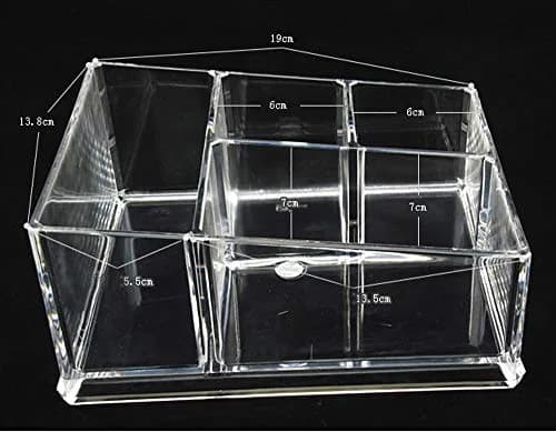Yakri Acrylic Tea Bags Caddy Organizer, 4 Compartments | Elegant Acrylic Storage for Tea & Coffee (19.5x14.4x8.5cm) thumbnail 5