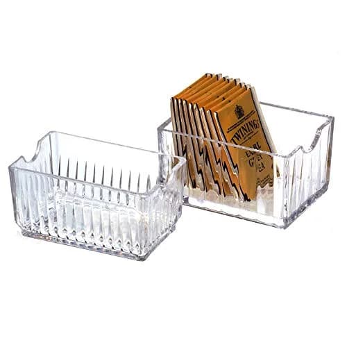 Yakri Acrylic Tea Bags Caddy Organizer, Small Packets, Sweeteners | Elegant Acrylic Chest for Tea & Coffee Storage thumbnail 4