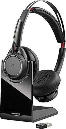 PLT Voyager Focus UC Headset | Active Noise Cancelling, Bluetooth, Over Ear, 2-Year Warranty thumbnail 1