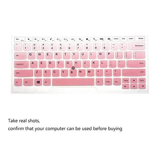i-Tensodo OmbrePink+Clear 2-Pack Silicone Keyboard Cover for 14" Thinkpads | US Layout thumbnail 3