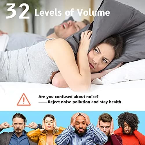 Easysleep White Noise Machine with 25 Sounds & 12 Color Night Lights | 100-240V Compatible thumbnail 5