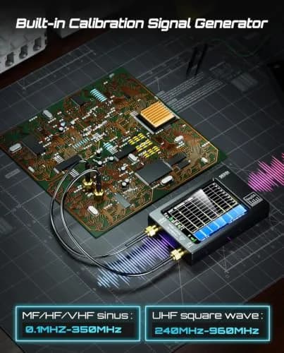 Seesii TinySA Spectrum Analyzer 0.1-960MHz | Portable RF Measurement & Signal Generator thumbnail 7