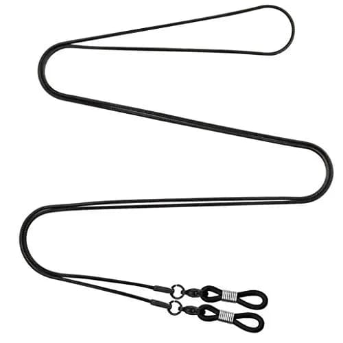 Jmkcoz Black Eyeglass Chain Necklace | 80cm (31.5 inch) Stainless Steel & Rubber thumbnail 4