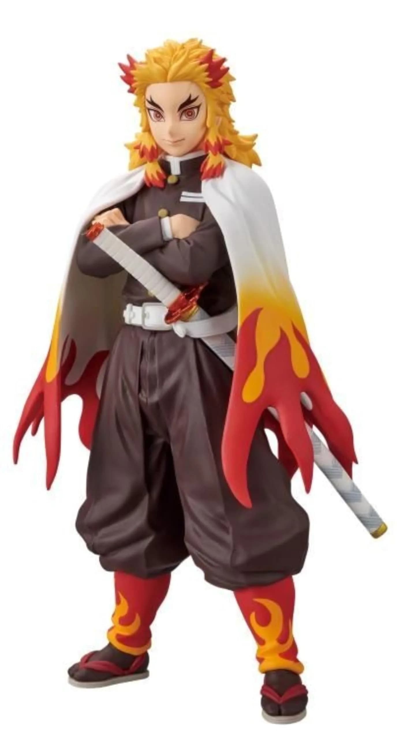 Banpresto Demon Slayer Kyojuro Rengoku vol.10 Figure | 10 Inch Anime Action Figurine with Base Stand