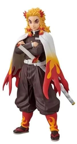 Banpresto Demon Slayer Kyojuro Rengoku vol.10 Figure | 10 Inch Anime Action Figurine with Base Stand thumbnail 1