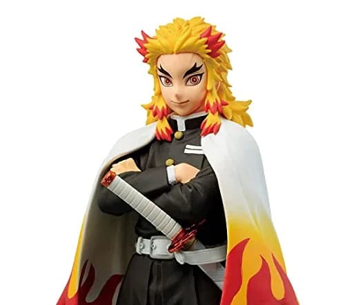Banpresto Demon Slayer Kyojuro Rengoku vol.10 Figure | 10 Inch Anime Action Figurine with Base Stand thumbnail 4