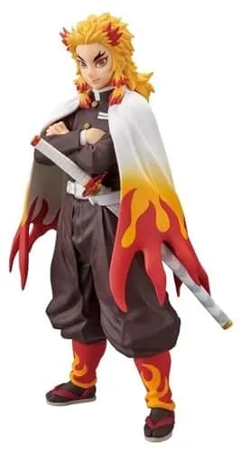Banpresto Demon Slayer Kyojuro Rengoku vol.10 Figure | 10 Inch Anime Action Figurine with Base Stand thumbnail 2