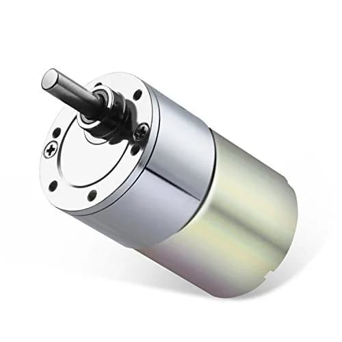 Greartisan DC 24V Gear Motor 800RPM High Torque Micro Speed Reduction Geared Motor with D-Shaped Shaft, 37mm Diameter Gearbox | 0.4Kg.cm Torque thumbnail 1