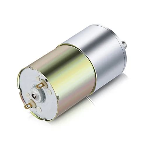 Greartisan DC 24V Gear Motor 800RPM High Torque Micro Speed Reduction Geared Motor with D-Shaped Shaft, 37mm Diameter Gearbox | 0.4Kg.cm Torque thumbnail 7
