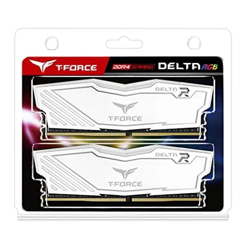 TEAMGROUP T-Force Delta RGB DDR4 16GB (2x8GB) 3600MHz CL18 White Desktop Gaming Memory Module Ram TF4D416G3600HC18JDC01 | High-Speed RAM for Gaming PCs thumbnail 8