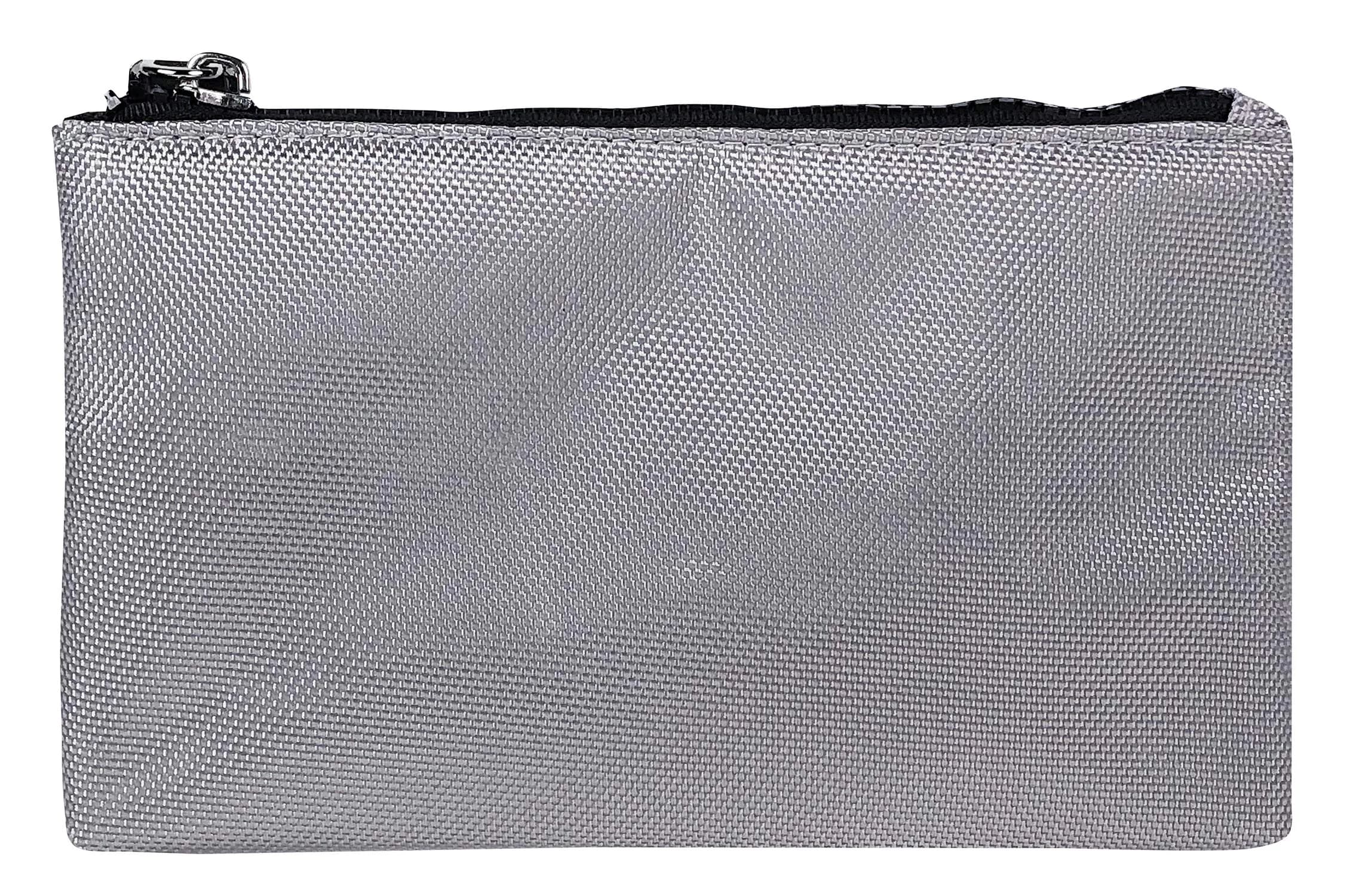Vaultz Gray Locking Accessories Pouch, 5x8 Inches - Secure Zippered Storage with Patented Lock - view 4