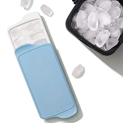 OXO Good Grips Ice Cube Tray with Lid, 1 Pack, White | Keeps Ice Fresh thumbnail 7