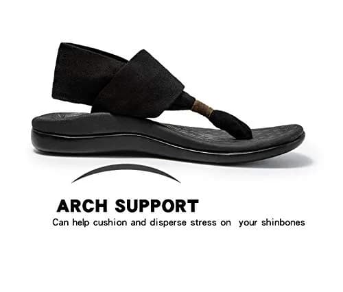 LLSOARSS Women's Plantar Fasciitis Feet Yoga Sling Sandal Arch Supports Orthotics Flip Flops | Relieve Flat Feet & Foot Pain thumbnail 2