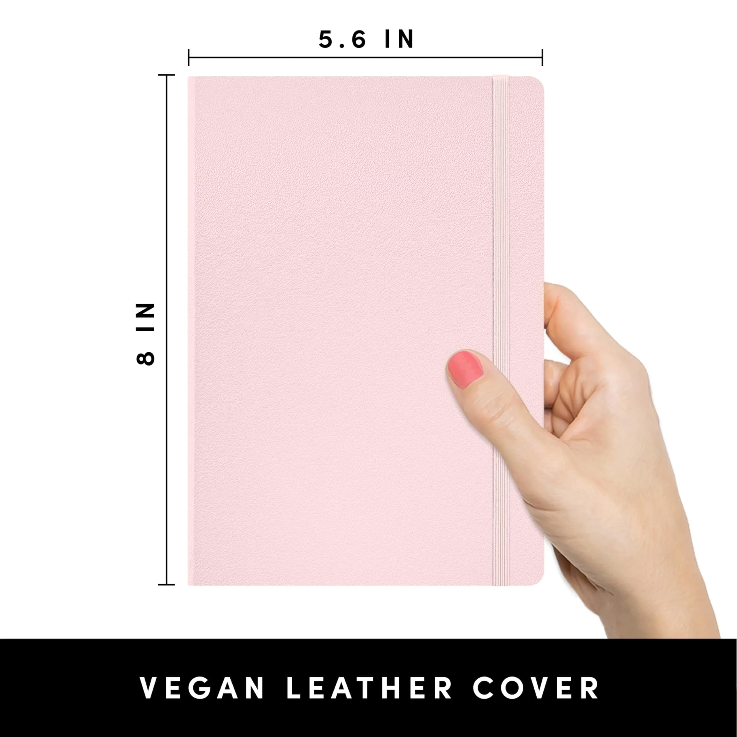 PAPERAGE Lined Journal Notebook, Hardcover, 5.6"x8", 160 Pages College Ruled | Premium Vegan Leather Notebook for Writing & Note Taking - view 2