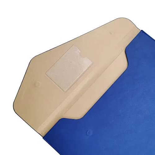 enyuwlcm PU Leather A4 File Folder Waterproof Document Holder Blue | Elegant & Large Capacity thumbnail 5