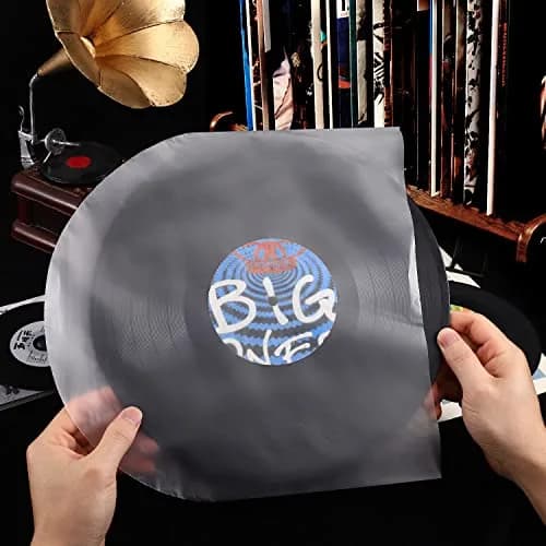 Facmogu 100PCS 10 Inch Anti-Static LP Inner Sleeves | Protect Your Vinyl from Dust & Scratches thumbnail 4