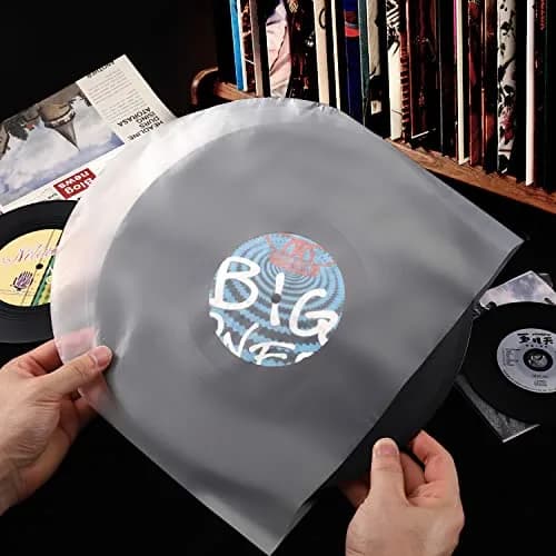 Facmogu 100PCS 10 Inch Anti-Static LP Inner Sleeves | Protect Your Vinyl from Dust & Scratches thumbnail 8