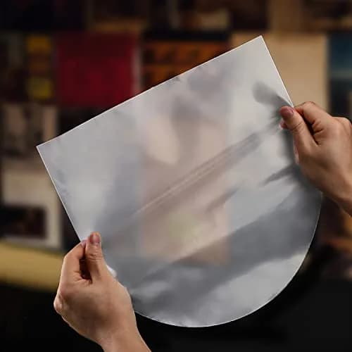 Facmogu 100PCS 10 Inch Anti-Static LP Inner Sleeves | Protect Your Vinyl from Dust & Scratches thumbnail 3