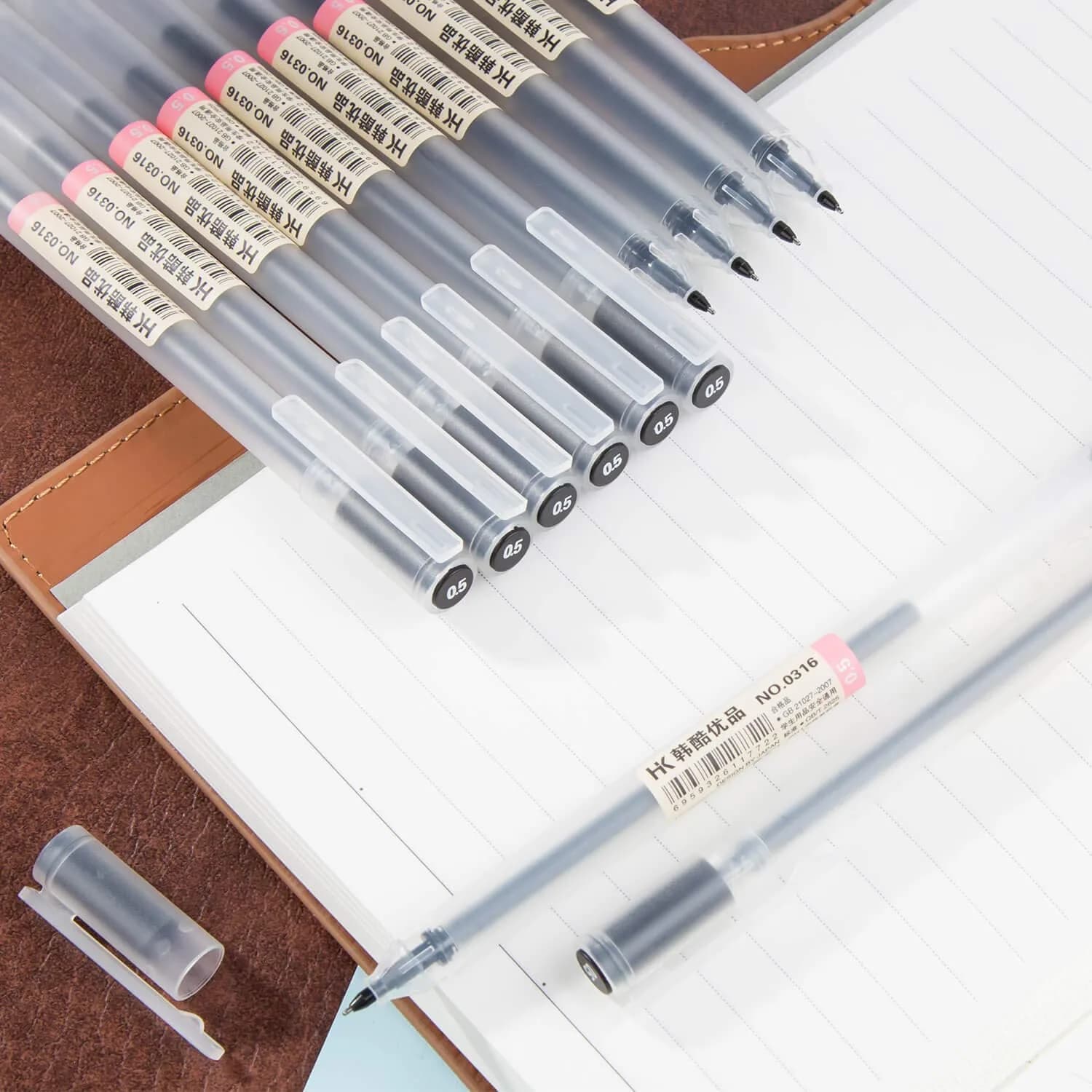 XSG Black Gel Pens 0.5mm Fine Point | Smooth Ink Flow for Office & School - view 2