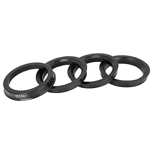 X AUTOHAUX Black Plastic Hub Centric Rings 67.1mm OD to 54.1mm ID | Eliminate Steering Wheel Vibrations thumbnail 1