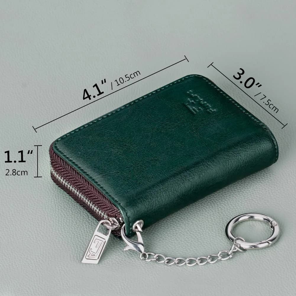 FurArt RFID Blocking Zipper Wallet for Women & Unisex Adults | 11 cm (4.3") x 8 cm (3") x 2 cm (0.9") - view 6