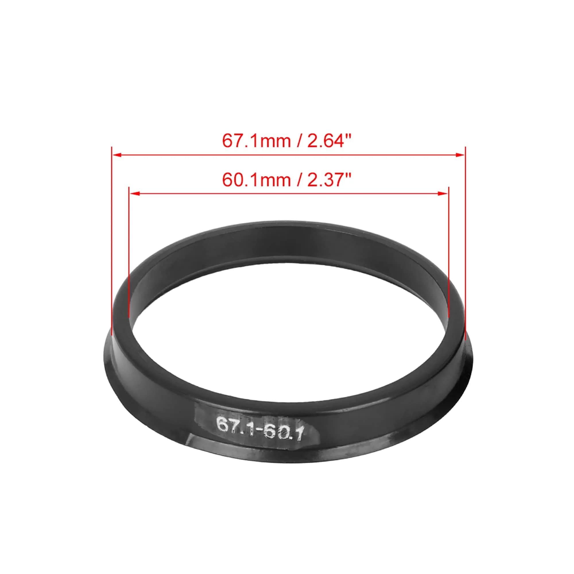 X AUTOHAUX Plastic Hub Centric Rings 67.1mm OD to 60.1mm ID | Eliminate Steering Wheel Vibrations - view 5