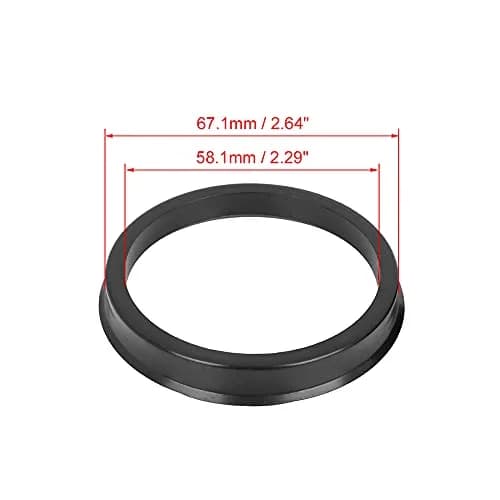 X AUTOHAUX Plastic Hub Centric Rings 67.1mm OD to 58.1mm ID, 4-Piece Set | Eliminate Steering Wheel Vibrations thumbnail 5