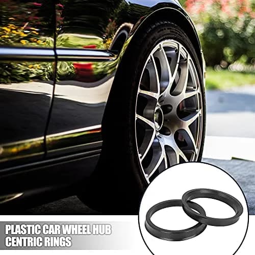 X AUTOHAUX Plastic Hub Centric Rings 67.1mm OD to 58.1mm ID, 4-Piece Set | Eliminate Steering Wheel Vibrations thumbnail 2