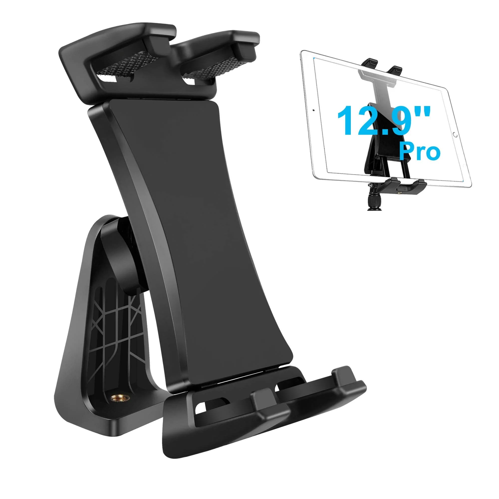 Peastrex iPad Tripod Mount Adapter 12.9in | 360° Rotatable Tablet Clamp Holder for iPad Pro & More